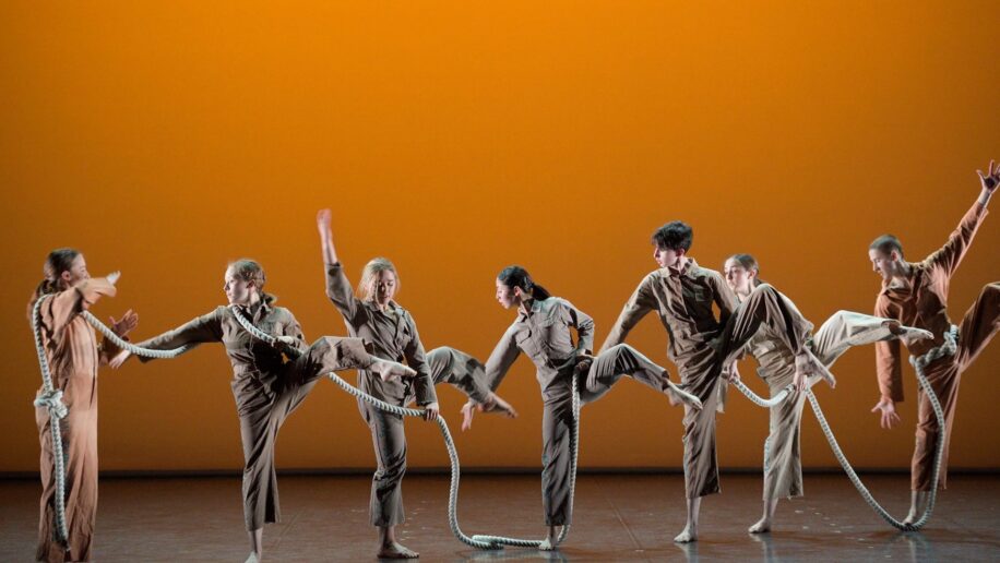 Members of English National Ballet's Youth Dance Company (ENBYouthCo) perform as part of Dance Journeys 2019 © Laurent Liotardo