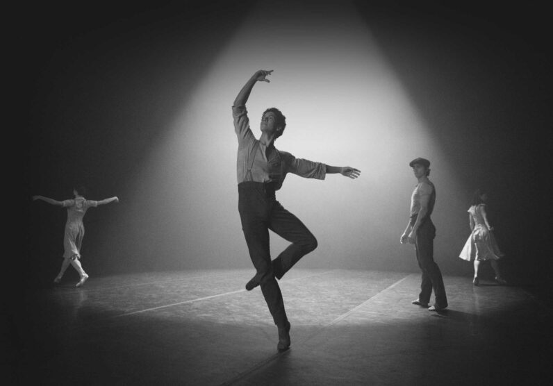 Emma Hawes, Isaac Hernandez, Francesco Gabriele Frola and Alison McWhinney in Senseless Kindness © English National Ballet